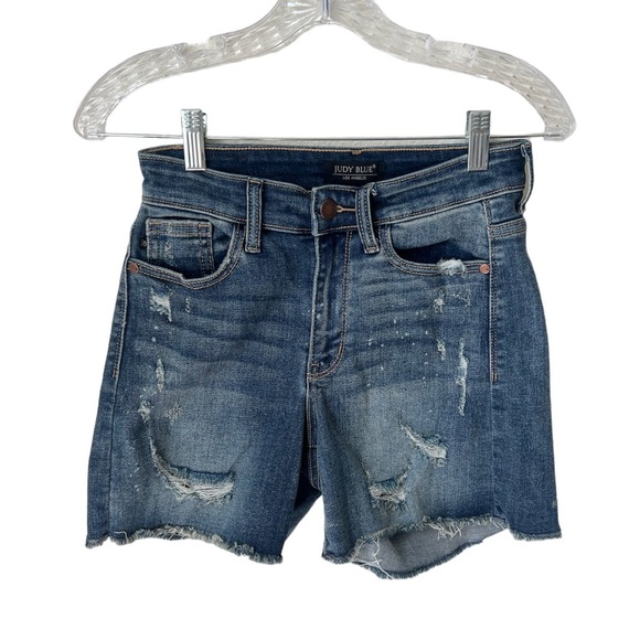 Judy Blue Beach Splash Jean Shorts Size Small - Picture 3 of 6